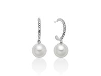 Orecchini Miluna Donna PERLE 375 in Oro Perla PER2726X